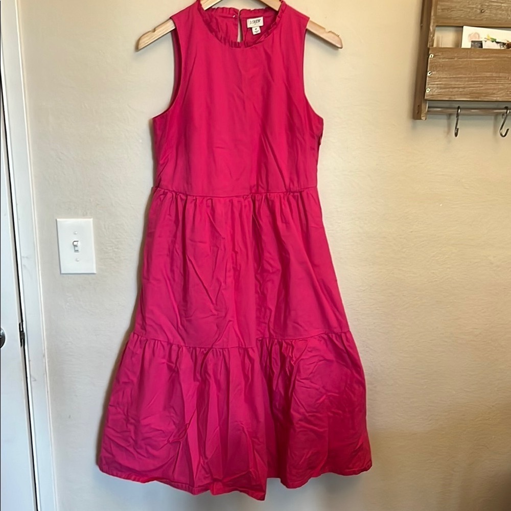 J. Crew Vibrant Pink Dress size 4